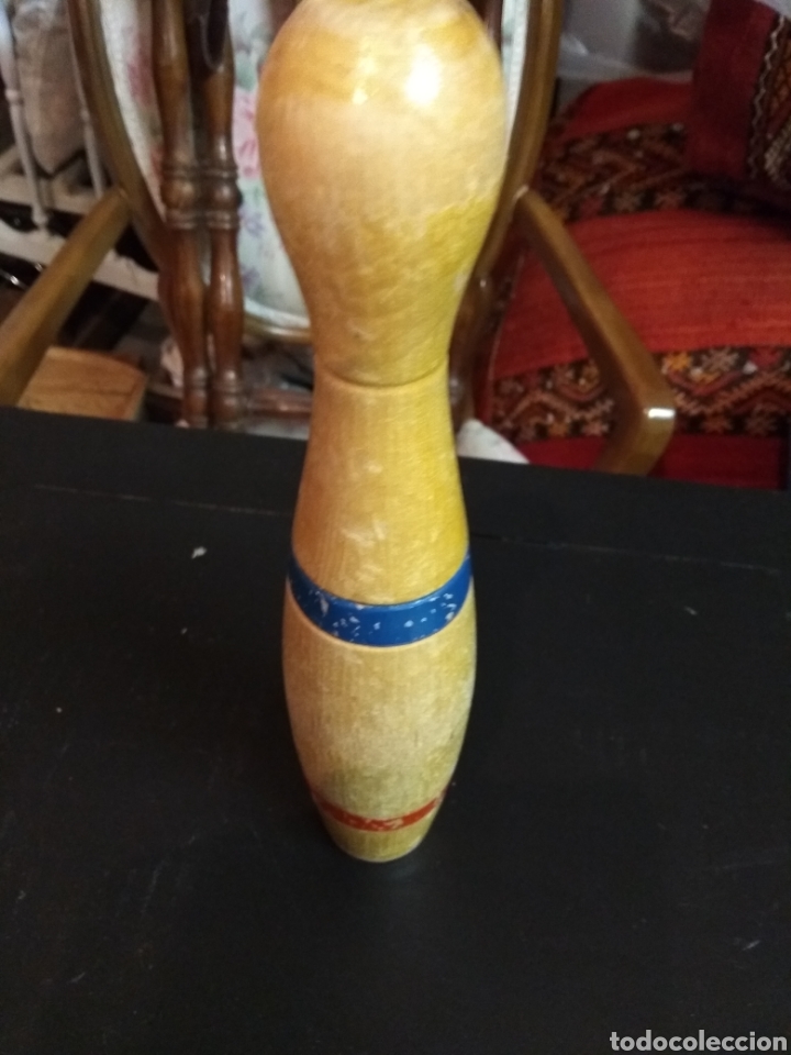 Juguetes antiguos y juegos de colecci&oacute;n: BOLO DE MADERA - Foto 2