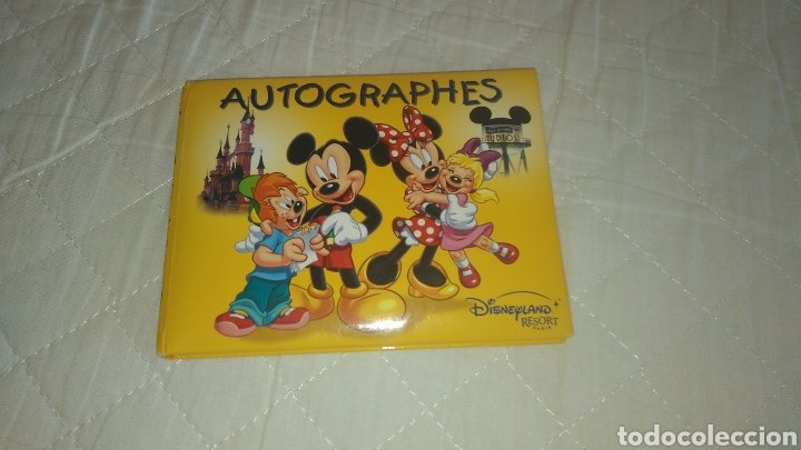 Libro de firmas autografos y fotos Marvel Disney Disneyland Paris