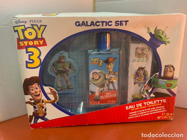 Juguetes antiguos y juegos de colecci&oacute;n: TOY STORY. DESCATALOGADO. Estuche de colonia, 15 adhesivos y llavero. Ideal coleccionismo