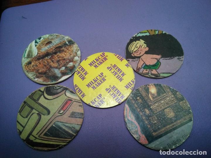 Juguetes antiguos y Juegos de colecci&oacute;n: 4 tazos Milkcap
