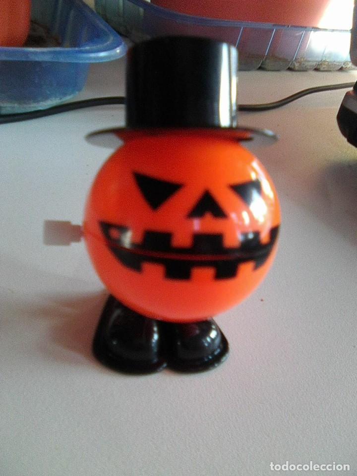 Juguetes antiguos y juegos de colecci&oacute;n: Mr. Halloween - Calabaza diab&oacute;lica a cuerda - 7 cms