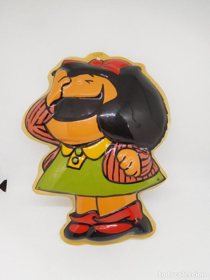 Juguetes antiguos y Juegos de colecci&oacute;n: Figura en pl&aacute;stico hueco Mafalda 1987. Quino. Mirete. Silueta de Mafalda.