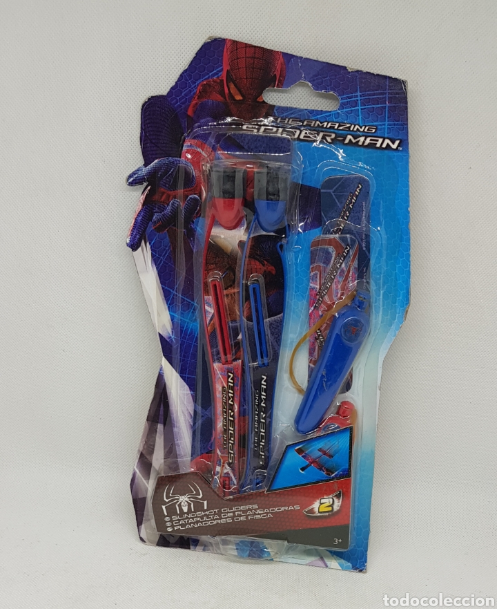 Juguetes antiguos y Juegos de colecci&oacute;n: Catapulta planeadora - spiderman - car75