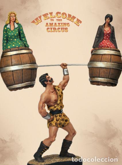 Juguetes antiguos y Juegos de colecci&oacute;n: Circo Forzudo, el hombre mas fuerte del mundo.
