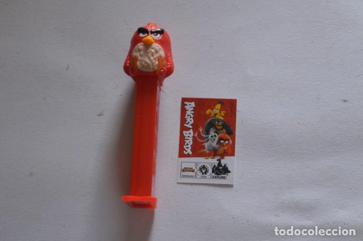 Juguetes antiguos y Juegos de colecci&oacute;n: PIEZA COLECCI&Oacute;N 2019 ROVIO FIGURA DISPENSADOR CARAMELOS PEZ ANGRY BIRDS PERSONAJE RED SIN USO