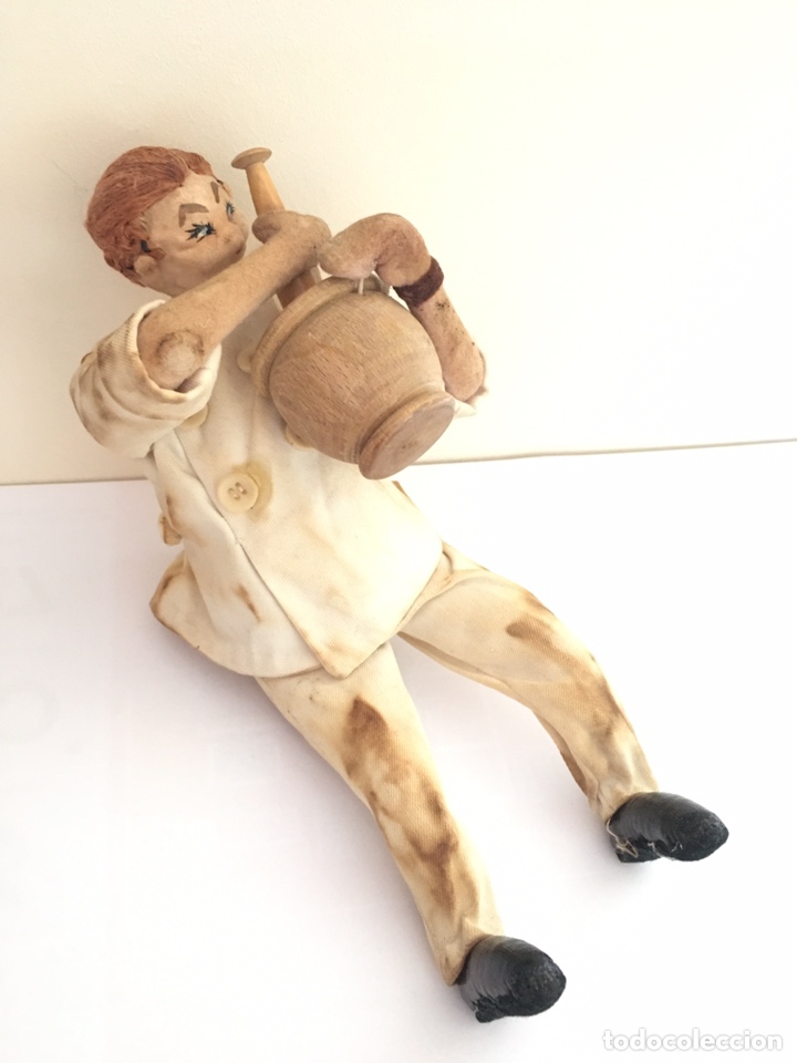Juguetes antiguos y Juegos de colecci&oacute;n: ANTIGUO MU&Ntilde;ECO DE TRAPO - ROLD&Aacute;N - COCINERO