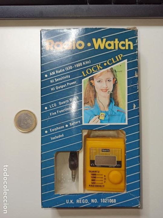Juguetes antiguos y Juegos de colecci&oacute;n: radio watch look clip con caja