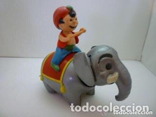 Brinquedos antigos e Jogos de cole&ccedil;&atilde;o: JUGUETES ANTIGUOS ROMAN. ALI Y SU ELEFANTE. MECANICO A CUERDA FUNCIONA