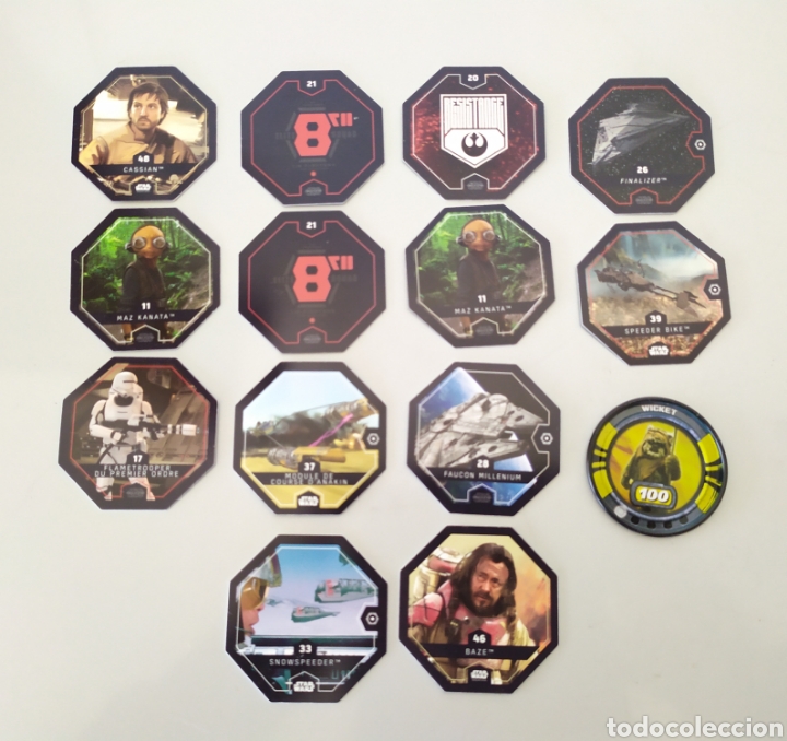 Juguetes antiguos y Juegos de colecci&oacute;n: Tazos fichas star wars Action
