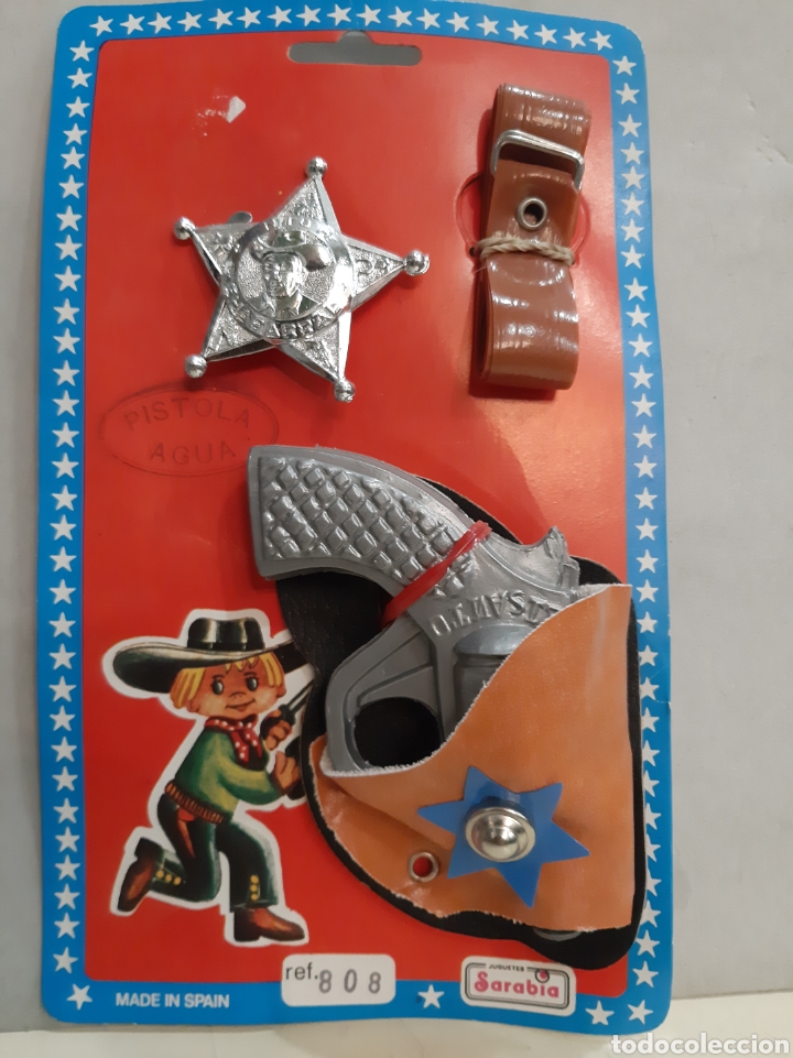 Altes Spielzeug und Spiele: Sarabia red 808 cartuchera y pistola agua estrella y cintur&oacute;n Espa&ntilde;a