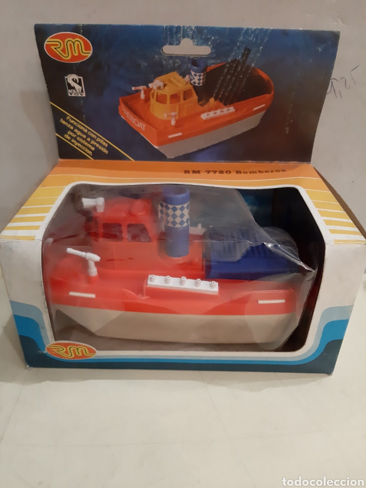 Giocattoli antichi e Giochi di collezione: Licencia MS TIY RM 7720 BOMBEROS BARCO FUNCIONA s&iacute;n PILAS 18x10