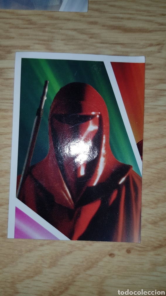Juguetes antiguos y juegos de colecci&oacute;n: Star Wars Carta cromo pegatina camino los Jedi S 10 guardia emperador trading card toops carrefour