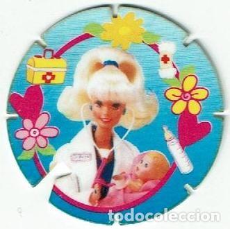 Juguetes antiguos y Juegos de colecci&oacute;n: COLECCI&Oacute;N TAZOS MATUTANO BARBIE TAZO CAPS POGS 4 10 PUNTOS 1995 MATTEL MU&Ntilde;ECA ENFERMERA PEDIATRA