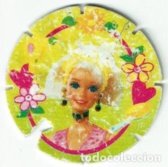 Juguetes antiguos y Juegos de colecci&oacute;n: COLECCI&Oacute;N TAZOS MATUTANO BARBIE TAZO CAPS POGS 6 10 PUNTOS 1995 MATTEL MU&Ntilde;ECA CABELLO PEINE