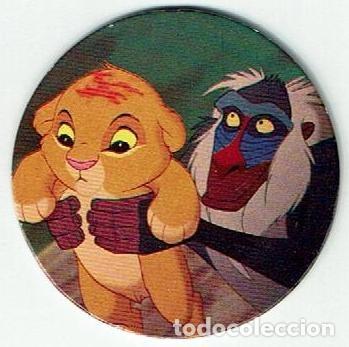 Juguetes antiguos y Juegos de colecci&oacute;n: COLECCI&Oacute;N TAZOS PANINI EL REY LE&Oacute;N VERSI&Oacute;N FRANC&Eacute;S LE ROI LION TAZO CAPS POGS N&Uacute;MERO 5 WALT DISNEY