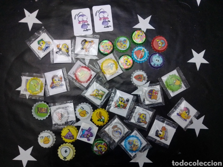 Giocattoli antichi e Giochi di collezione: LOTE DE CROMOS Y CHAPAS DE GREFUSA. VER.