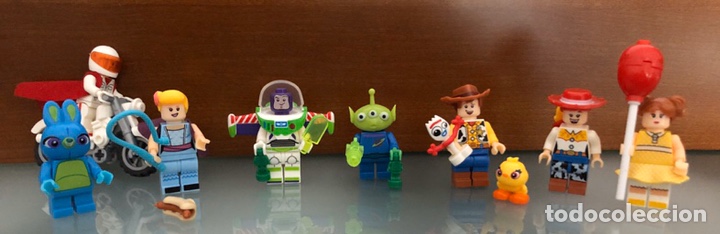 Juguetes antiguos y juegos de colecci&oacute;n: Lote 8 minifiguras con accesorios Toy Story compatible con juegos de construcci&oacute;n