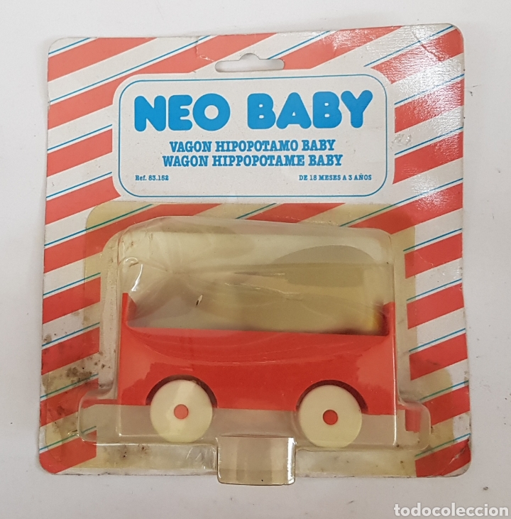 Brinquedos antigos e Jogos de cole&ccedil;&atilde;o: Neo baby - en blister - vagon hipopotamo baby - car184