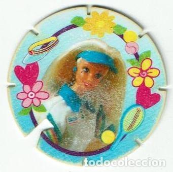 Juguetes antiguos y Juegos de colecci&oacute;n: COLECCI&Oacute;N TAZOS MATUTANO BARBIE TAZO CAPS POGS 13 10 PUNTOS 1995 MATTEL MU&Ntilde;ECA DEPORTISTA DEPORTE