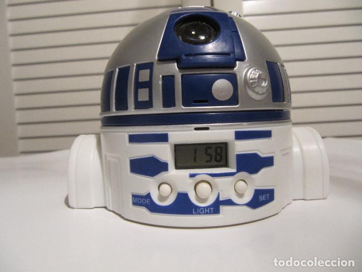 Juguetes antiguos y Juegos de colecci&oacute;n: Reloj despertador star wars cola cao r2 d2