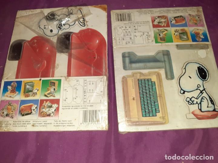 Juguetes antiguos y Juegos de colecci&oacute;n: 2 antiguo decopuzzle de snoopy son puzle tama&ntilde;o grande de madera,a&ntilde;os 80,