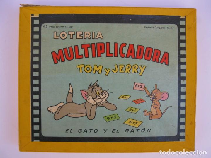 Juguetes antiguos y Juegos de colecci&oacute;n: ANTIGUO JUEGO - LOTER&Iacute;A MULTIPLICADORA - TOM Y JERRY - COMPLETO - JUGUETES BORR&Aacute;S - A&Ntilde;OS 50.