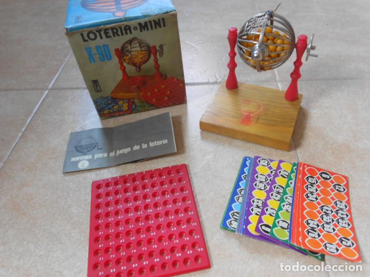 Juguetes antiguos y Juegos de colecci&oacute;n: JUEGO LOTERIA MINI X-90 - BINGO - A&Ntilde;OS 70