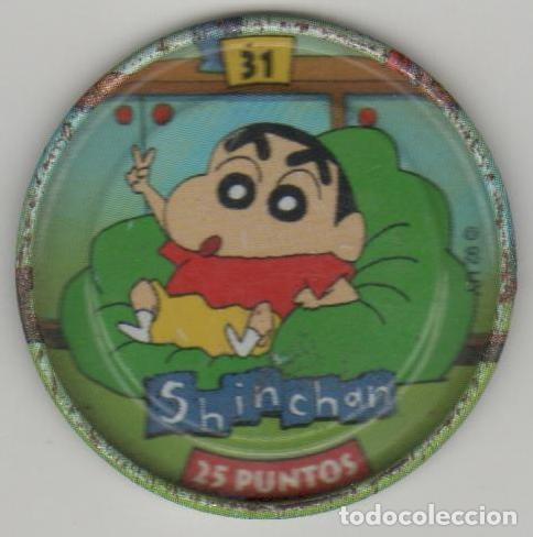 Juguetes antiguos y Juegos de colecci&oacute;n: COLECCI&Oacute;N TAZOS BOLLYCAO SHIN CHAN METAL RAPPERS TAZO CAPS POGS MET&Aacute;LICO N&Uacute;MERO 31 25 PUNTOS