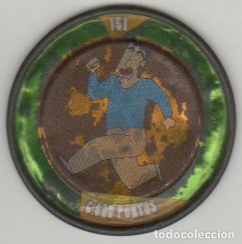 Juguetes antiguos y Juegos de colecci&oacute;n: COLECCI&Oacute;N TAZOS BOLLYCAO SHIN CHAN METAL RAPPERS TAZO CAPS POGS MET&Aacute;LICO N&Uacute;MERO 151 6.000 PUNTOS