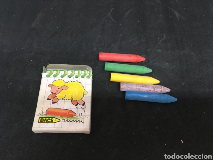 Juguetes antiguos y juegos de colecci&oacute;n: caja de ceras dacs - car192