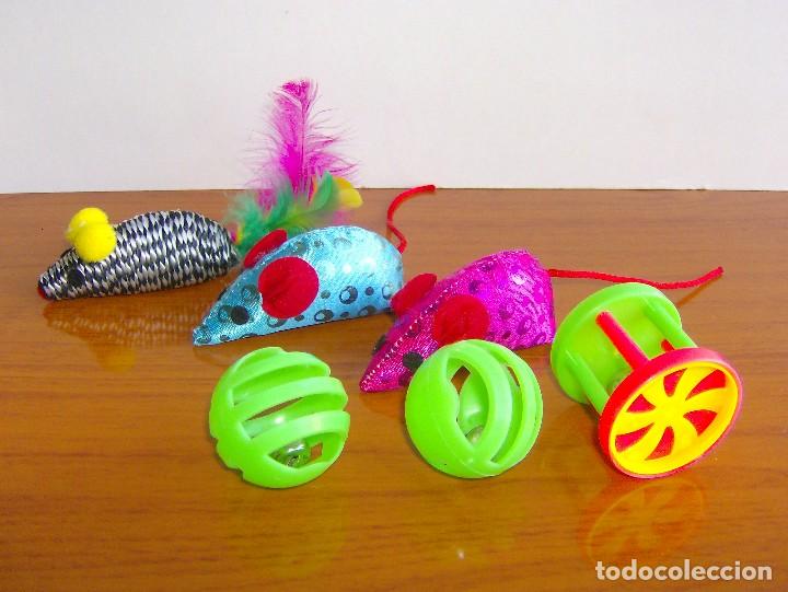 Juguetes antiguos y Juegos de colecci&oacute;n: LOTE RATONES 15 CM CASCABELES JUGUETE PARA GATOS CAT TOYS - A ESTRENAR -