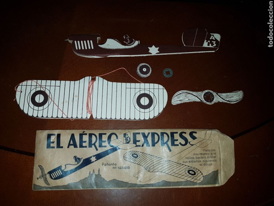 Juguetes antiguos y Juegos de colecci&oacute;n: CURIOSO AVION DE CARTON PARA MONTAJE EL AEREO EXPRESS