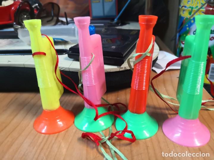 Juguetes antiguos y Juegos de colecci&oacute;n: 4 pit&oacute; arm&oacute;nicas pl&aacute;stico pvc juguetes de kiosko a&ntilde;os 70/80