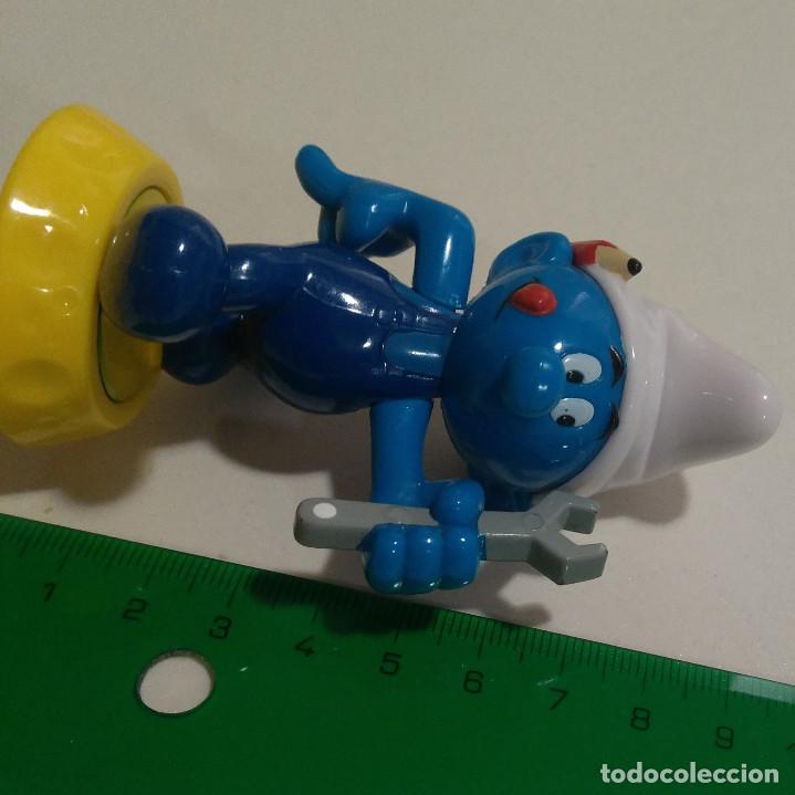 Juguetes antiguos y Juegos de colecci&oacute;n: pitufo mu&ntilde;eco chuches mecanico smurf llave plastico duro figura