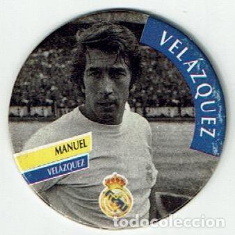 Juguetes antiguos y juegos de colecci&oacute;n: COLECCI&Oacute;N TAZOS REVISTA AS REAL MADRID CLUB DE F&Uacute;TBOL CAPS TAZO POGS N&Uacute;MERO 68 MANUEL VEL&Aacute;ZQUEZ
