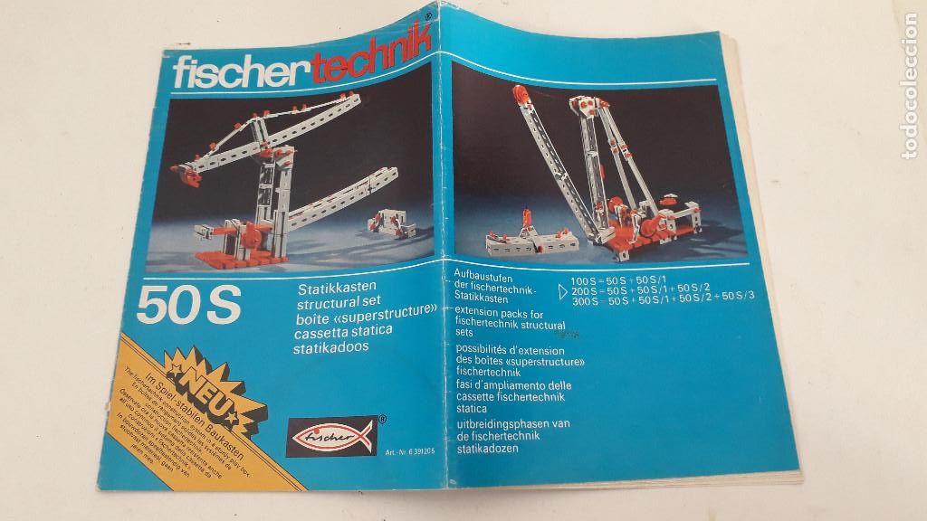 Giocattoli antichi e Giochi di collezione: catalogo fischertechnik 50s, 24x17cm aprox, a&ntilde;os 70/80 aprox