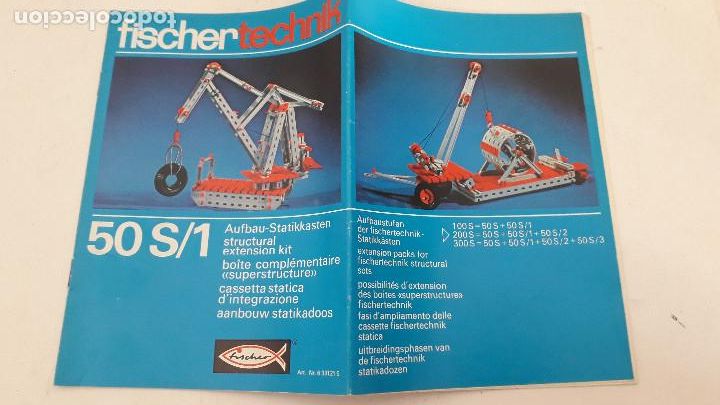 Giocattoli antichi e Giochi di collezione: catalogo fischertechnik 50 s/1, 24x17cm aprox, a&ntilde;os 70/80 aprox