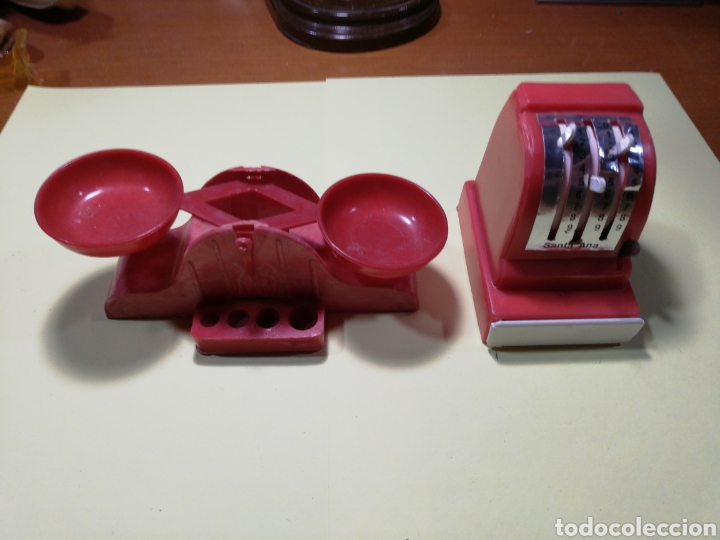 Altes Spielzeug und Spiele: BALANZA Y CAJA REGISTRADORA