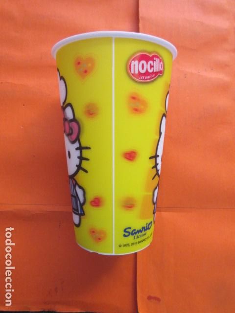 Juguetes antiguos y Juegos de colecci&oacute;n: NOCILLA VASO HELLO KITTY MODELO 3 DIBUJOS 3D TRIDIMENSIONALES SE MUEVEN GIRAR VASO