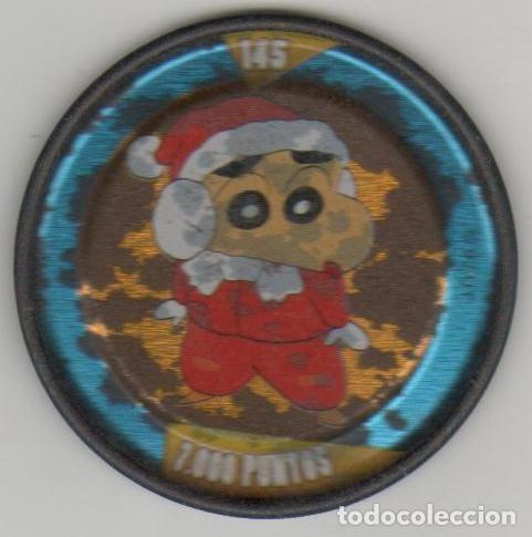Juguetes antiguos y Juegos de colecci&oacute;n: COLECCI&Oacute;N TAZOS PANRICO BOLLYCAO SHIN CHAN METAL RAPPERS TAZO MET&Aacute;LICO CAPS POGS N&Uacute;MERO 145 ANIME