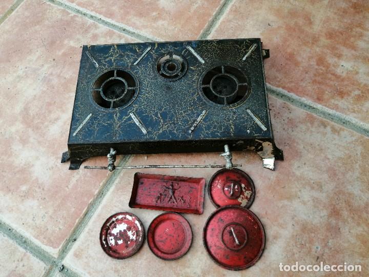 Jouets Anciens et Jeux de collection: lote juguetes antiguos de chapa cocinita 30x22 cms