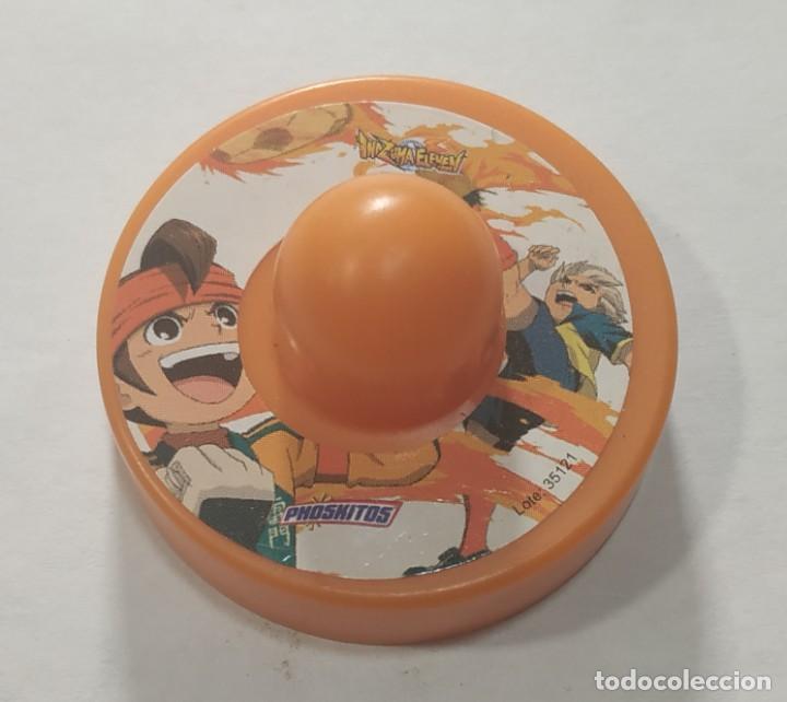 Juguetes antiguos y juegos de colecci&oacute;n: PREMIO PUBLICIDAD PHOSKITOS , INAZUMA ELEVEN , TAZO GIRATORIO
