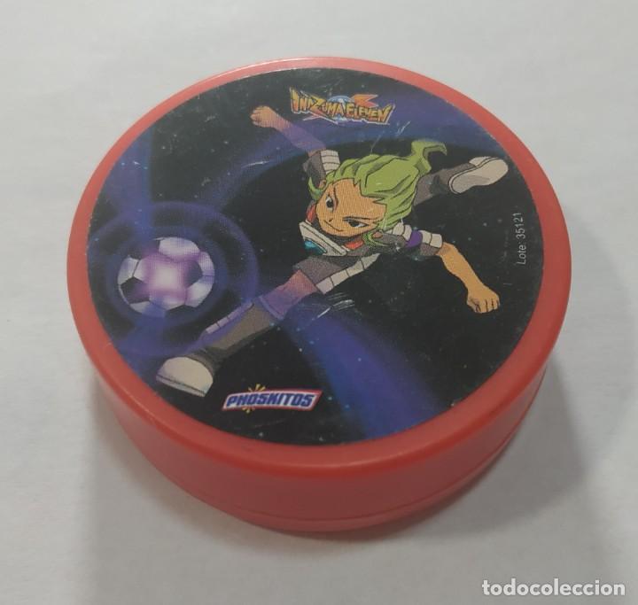 Juguetes antiguos y juegos de colecci&oacute;n: PREMIO PUBLICIDAD PHOSKITOS , INAZUMA ELEVEN , TAZO GIRATORIO