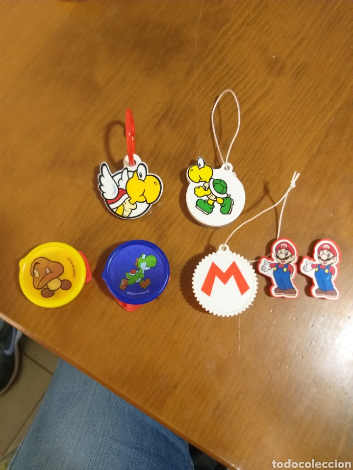 Juguetes antiguos y Juegos de colecci&oacute;n: Lote 5 Kinder Joy S&uacute;per Mario