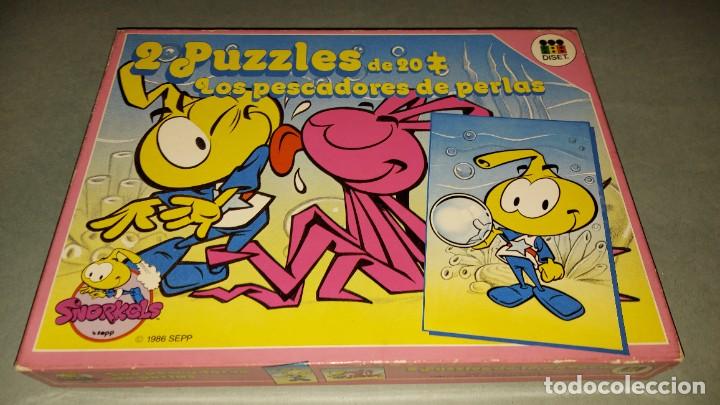 Juguetes antiguos y juegos de colecci&oacute;n: SNORKELS - 2 PUZZLES - JUEGO DE DISET