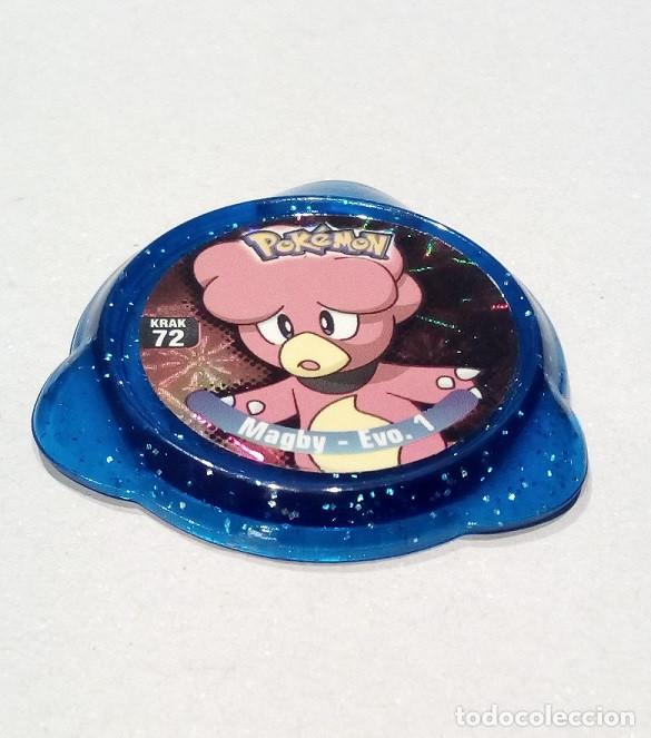 Antique Toys and Collectible Games: Tazo Pok&eacute;mon Panini - KRAK 72 - Magby - Evo 1
