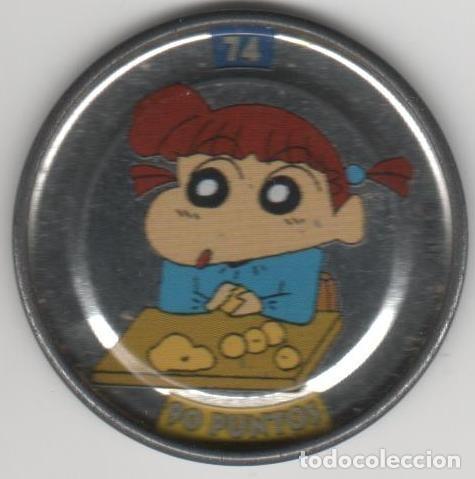 Juguetes antiguos y Juegos de colecci&oacute;n: COLECCI&Oacute;N TAZOS PANRICO BOLLYCAO SHIN CHAN METAL RAPPERS TAZO MET&Aacute;LICO CAPS POGS N&Uacute;MERO 74 ANIME