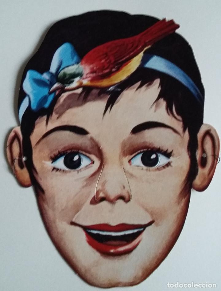 Juguetes antiguos y Juegos de colecci&oacute;n: CARETA de carton. Es antigua (A&Ntilde;OS 70)