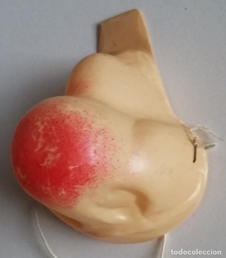 Juguetes antiguos y Juegos de colecci&oacute;n: CARETA-NARIZ PALLASO de plastico o celuloide. Es antigua (A&Ntilde;OS 50)