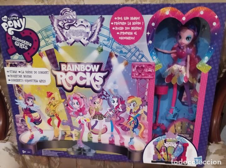 Brinquedos antigos e Jogos de cole&ccedil;&atilde;o: LITTE PONY RAINBOW ROCKS CONCIERTO EQUESTRIA GIRLS ESCENARIO